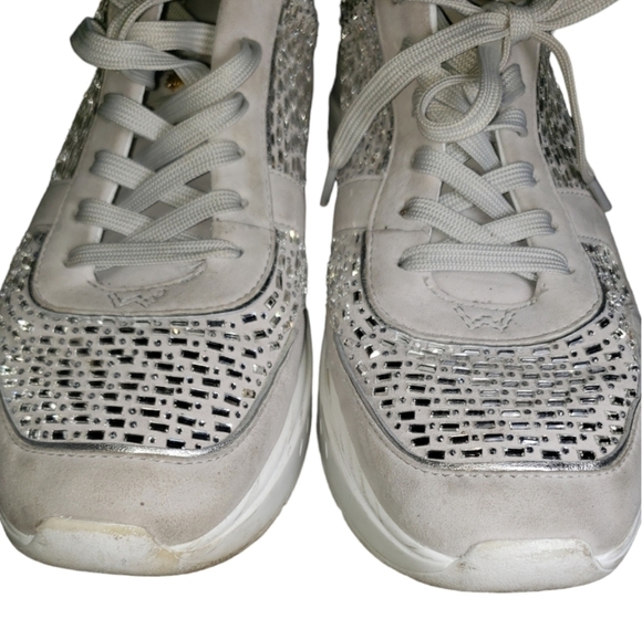 Stuart Weitzman Christa Embellished Fashion Sneaker Size 10 - Picture 7 of 12